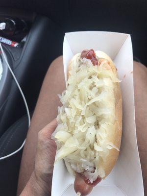 My way the kraut n ketchup