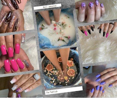 We offer luxury services here at The Nail Lab. Natural nails, acrylic nails & pedicures