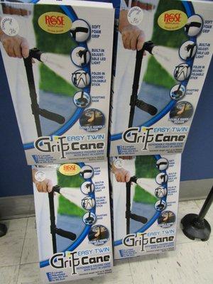 Grip Cane w/Flashlight