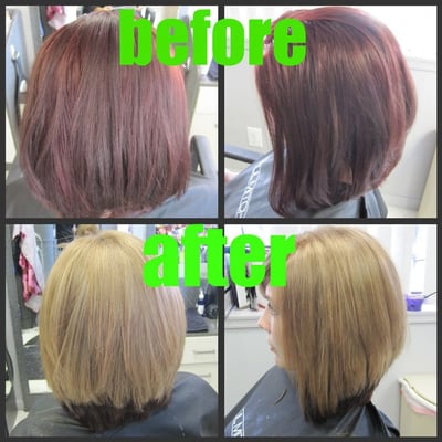 color before and after