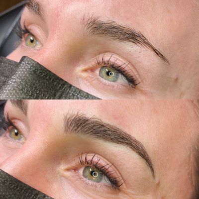 Before & After Microblading by Afton Seiger