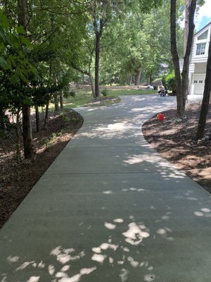 Driveway looks perfect when we're done with it.