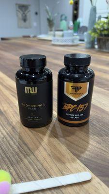 Some great supplements recommended for my goals, including some Modern Warrior (the owner's brand).