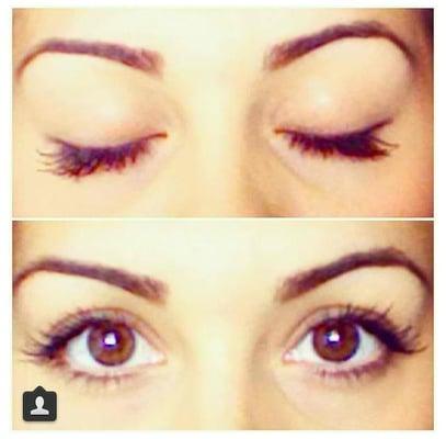 Partial set eyelash extensions