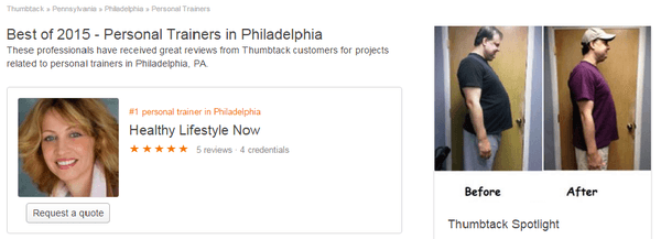 Best of 2015 - Personal Trainers in Philadelphia
These professionals have received great reviews from Thumbtack customers for...