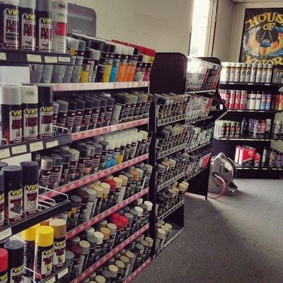 Lots of auto body and painting supplies!