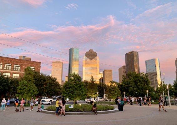 The lovely Houston skyline