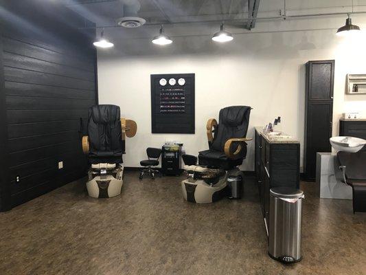 Pedicure stations