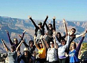 Enjoying the Grand Canyon