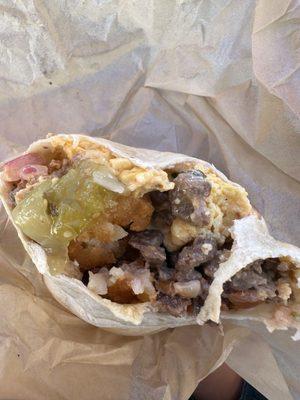 Steak and Egg Burrito