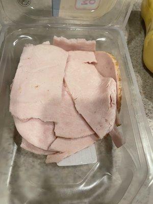 It's rare I have online order issues but, why does it look like someone picked off of this lunchmeat!!!!