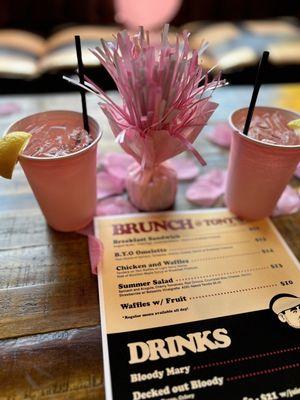 Barbie drinks and new brunch menu