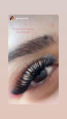 Volume eyelash extensions