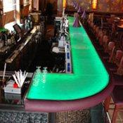 Backlit Art Glass Bar Tops