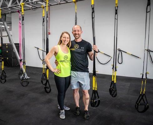 Mark and Stephanie, Owners of CORE Strong Fitness