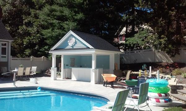 Design build pool cabana