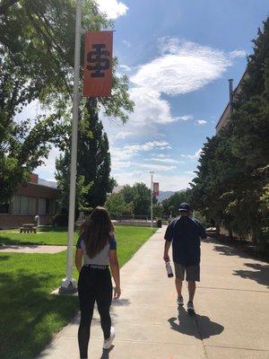 My daughter and Husband heading to ISU's Bengal bookstore