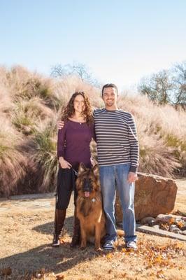 Family session at the railroad park in Addison, TX.