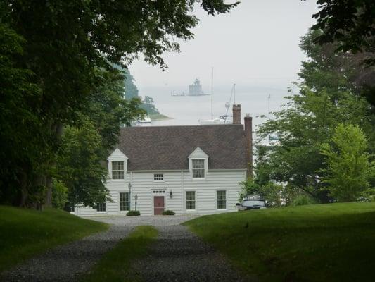 A lighthouse with backyard accessibility.