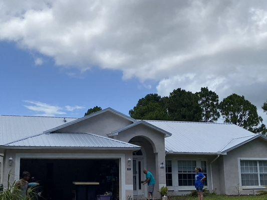 Another metal roof installed by Florida First Roofing.