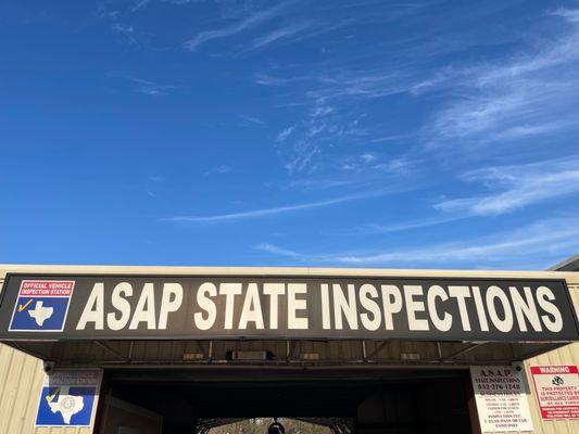 Official Vehicle Inspection Station ( ASAP State Inspection )