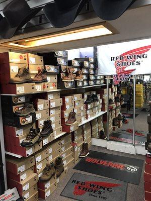 Large selection of work boots by reading and many others