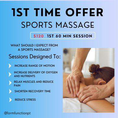 60 min Sports Massage