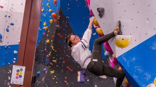 climbing a boulder problem