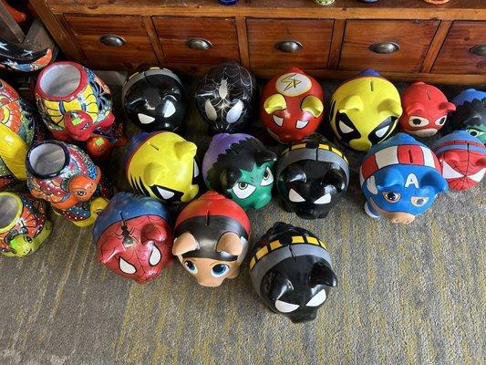 Super hero piggy banks