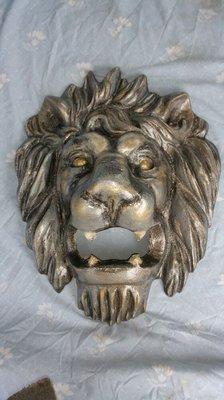 Medium lion Head Wallmount custom painted 18 inches high