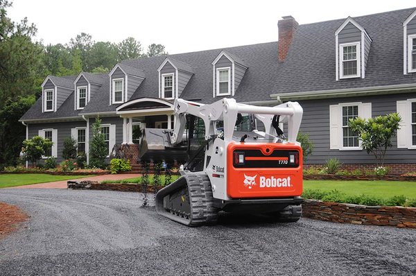 Custom residential landscaping and driveway installation