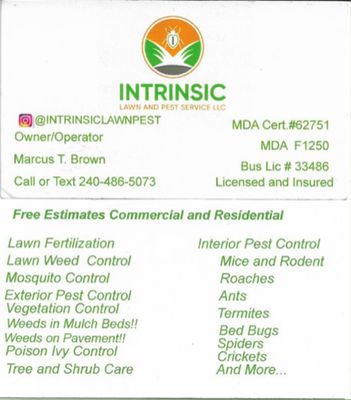 Intrinsic Lawn and Pest Service