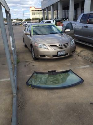 My Calvert Toyota off of 610 knows who to call when They need a windshield