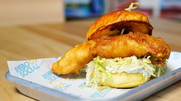 Walleye sandwich.