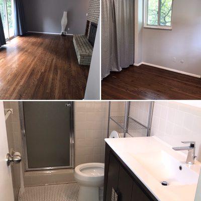 This 3 bedroom/2 bath received are move-in standard cleaning package