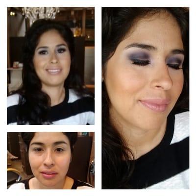 Before and Afters Bridal Makeup by Andrea