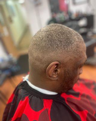 Salt and pepper high skin fade