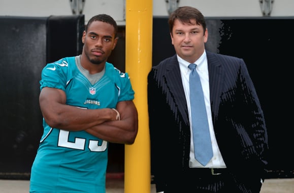 Jacksonville Jaguar's Rashad Jennings and Attorney John Phillips meet-up during the off season to talk sports on Courts & Sports