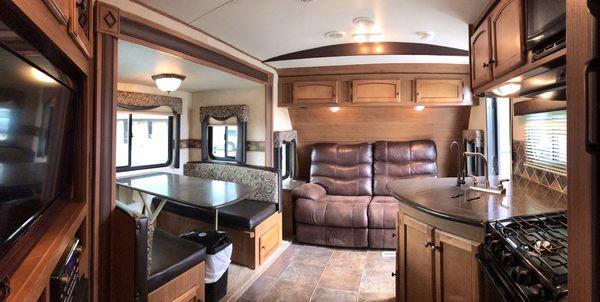 Sunset trail travel trailer interior