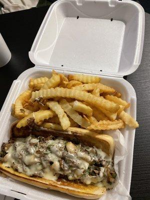 philly cheese steak.