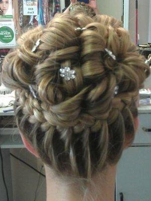 Prom updo back view