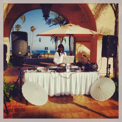 DJing wedding at Fess Parker, Santa Barbara, CA