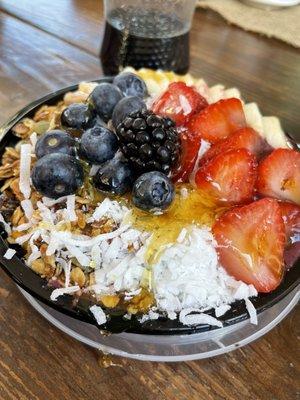 Acai bowl with honey