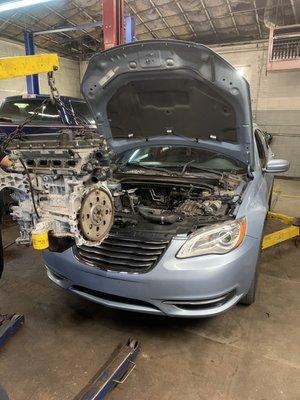 Engine replacement 2014 Chrysler 200