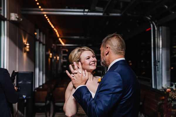 First dance at pop-up wedding