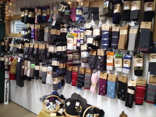 Extensive, variety of Alpaca Socks to keep your feet cool in the summer and warm in the winter!