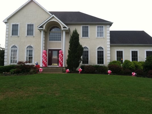 Balloon decor provided as a welcome ho