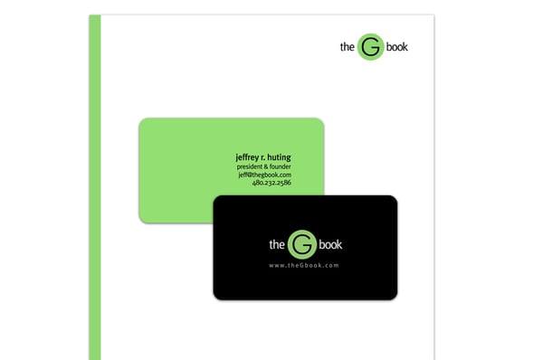 Logo, Business Card, and Letterhead Design for The G Book view more @ http://hutingdesign.com/portfolio-thegbook.html