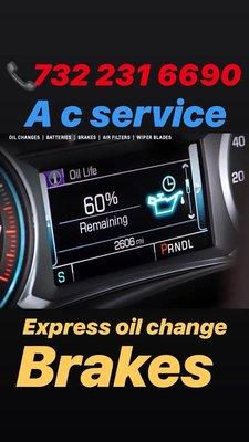 Express oil change call or Just text we wait for you