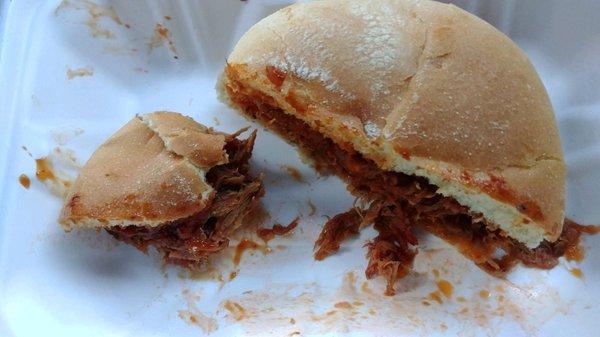 Pulled pork with slaw on the side